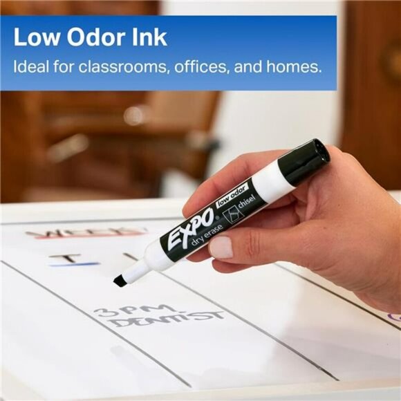 Dry Erase Markers Set Mixed Tip White Board Markers with Eraser Assorted Colors - Picture 2 of 6